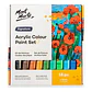Estuche 18 Pinturas Acrílicas Mont Marte X 36 Ml Semimate - Miniatura 2