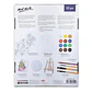 Kit De Arte Pintura Acrílica Flores Mont Marte 23 Pcs - Miniatura 4