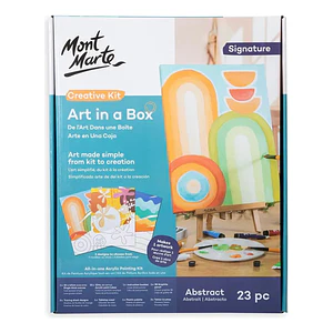 Kit De Arte Abstracto Con Pintura Acrílica 23 Pcs Mont Marte