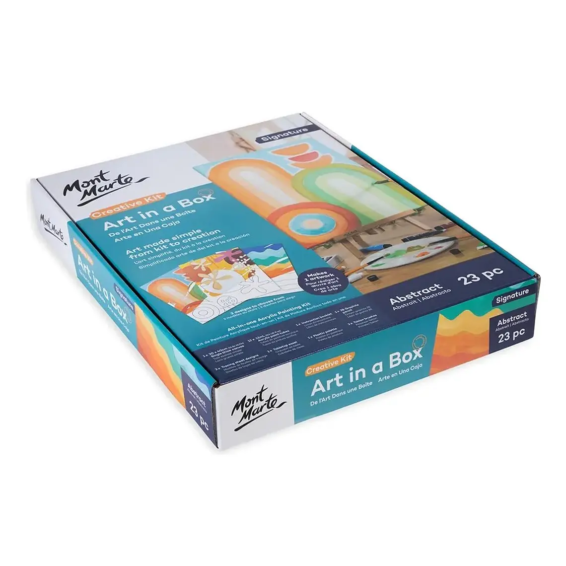 Kit De Arte Abstracto Con Pintura Acrílica 23 Pcs Mont Marte 2