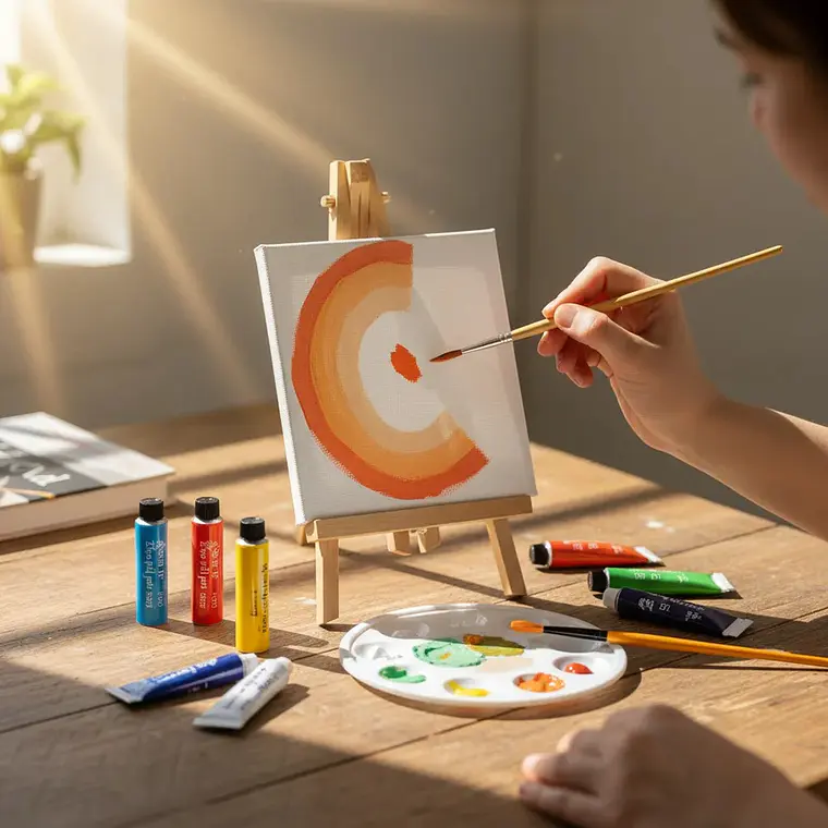 Kit De Arte Abstracto Con Pintura Acrílica 23 Pcs Mont Marte 10