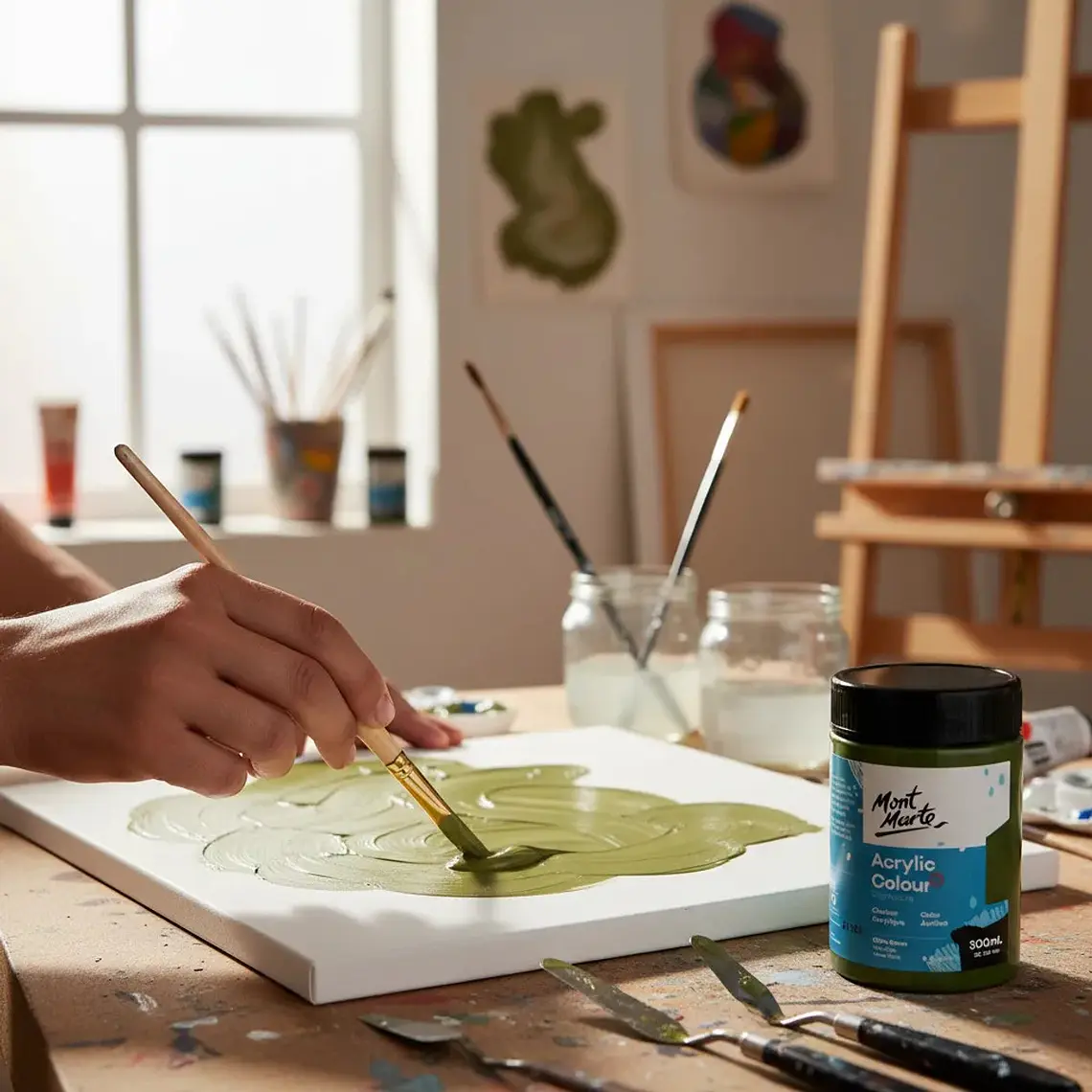Pintura Acrílica Mont Marte 300 Ml - Varios Colores 6
