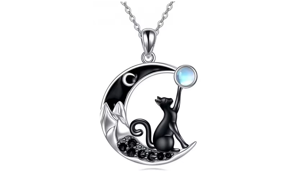 Colgante clavícula gato luna 2