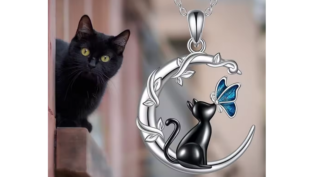 Colgante clavícula gato luna 4