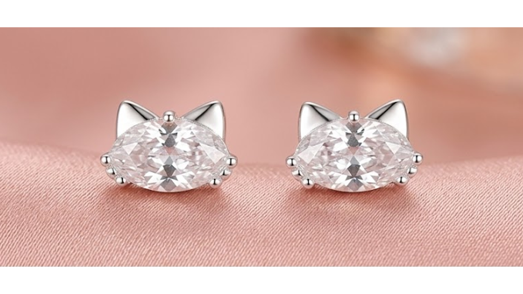 Aros Gato + Circón: Encanto y Brillo para Amantes de los Felinos 3