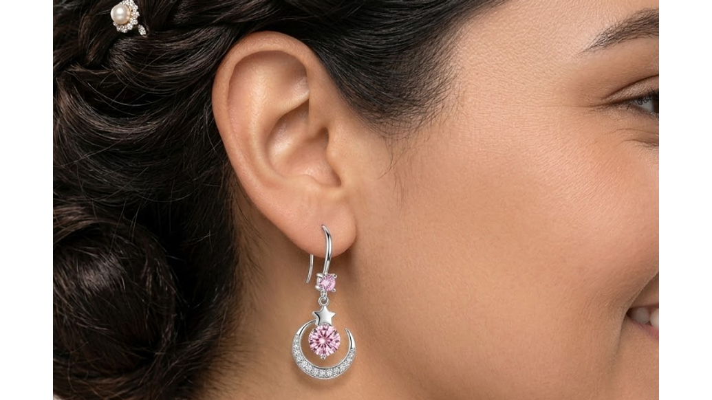 Aros Luna Brillante – Elegancia Romántica 2