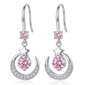 Aros Luna Brillante – Elegancia Romántica