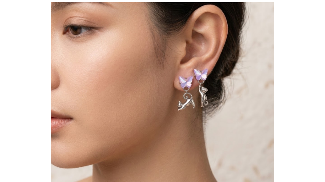 Aros Mariposa y Gato – Elegancia Libre 2