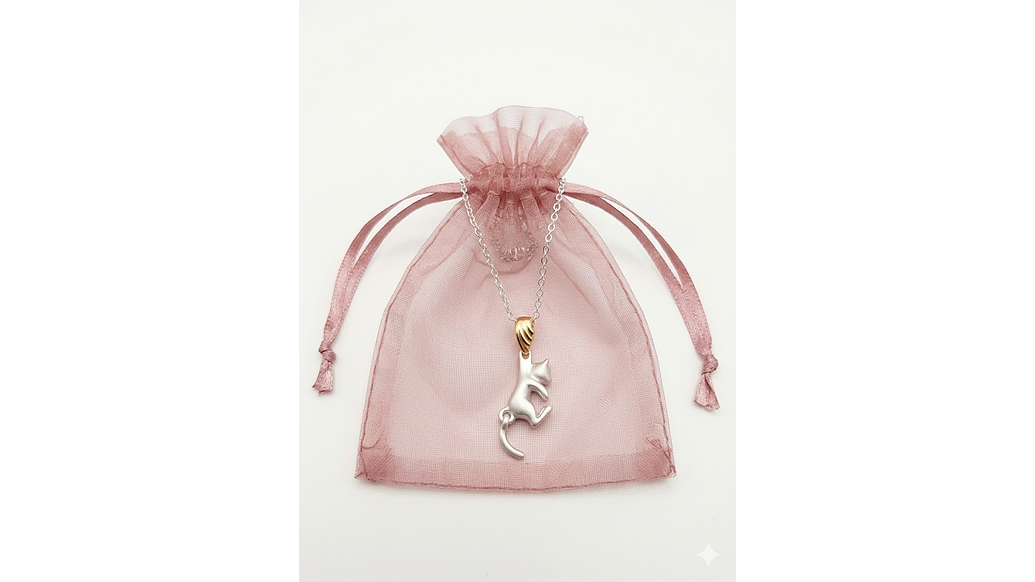 Collar Gatito Colgante Minimalista – Estilo Tierno y Elegante 3