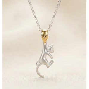 Collar Gatito Colgante Minimalista – Estilo Tierno y Elegante