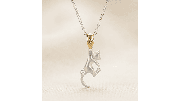 Collar Gatito Colgante Minimalista – Estilo Tierno y Elegante 1