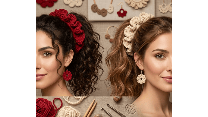 Cole para el Cabello Tejido Artesanal - 2 X 1  2