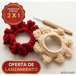 Cole para el Cabello Tejido Artesanal - 2 X 1 