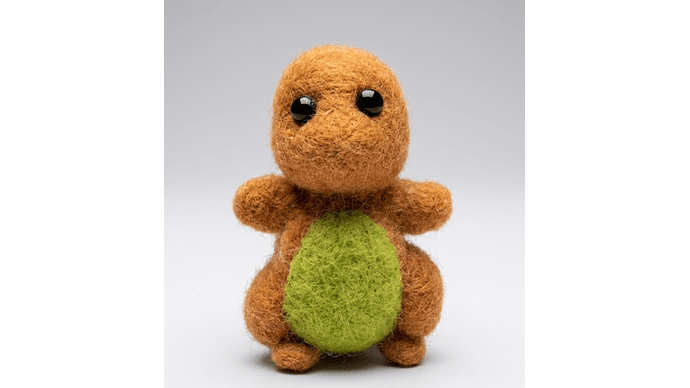 Charmander Artesanal de Vellón: Edición Coleccionista 