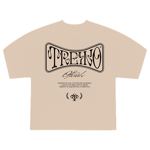 POLERA BOXY FIT "TEAM FORTUNA" BEIGE