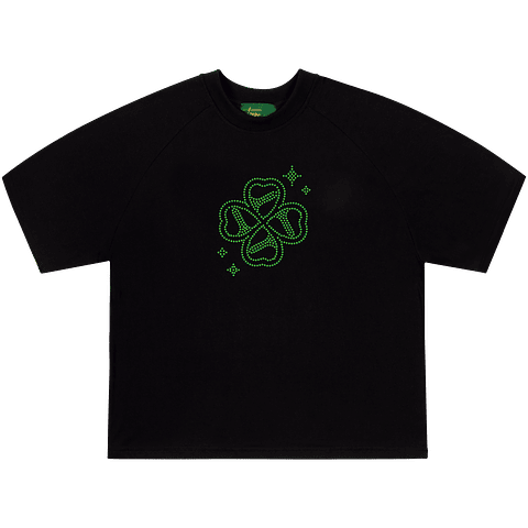 POLERA BOXY FIT "10 AÑOS" GREEN BLING ZIP