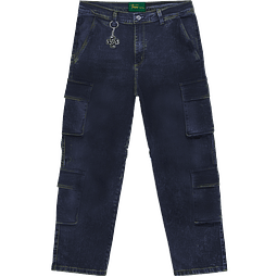 PANTALON CARGO ELEMENTAL "BLACK BLUE"