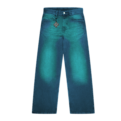 PANTALON BAGGY "TREBOL"  GREEN TINTED