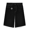 JORT BAGGY "TREBOL" RAW NEGRO WHITE SEAMS