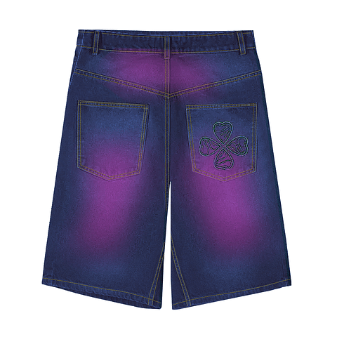 JORT BAGGY "TREBOL" PURPLE SWAG 