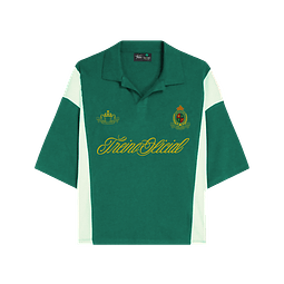 POLERA POLO "YOUNG MONEY" VERDE/BEIGE