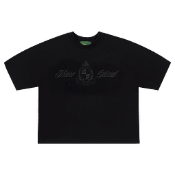 POLERA BOXY FIT "YOUNG MONEY"  PUFF TRIPLE BLACK