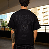 POLERA BOXY FIT "YOUNG MONEY"  PUFF TRIPLE BLACK