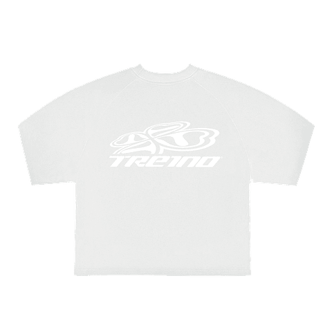 POLERA BOXY FIT "LUCKY CLUB" TRIPLE WHITE