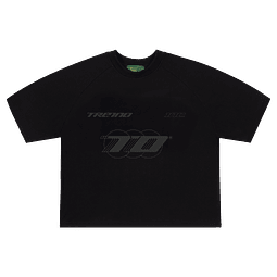 POLERA BOXY FIT "SCUDERIA RIVELAZIONE" TRIPLE BLACK 