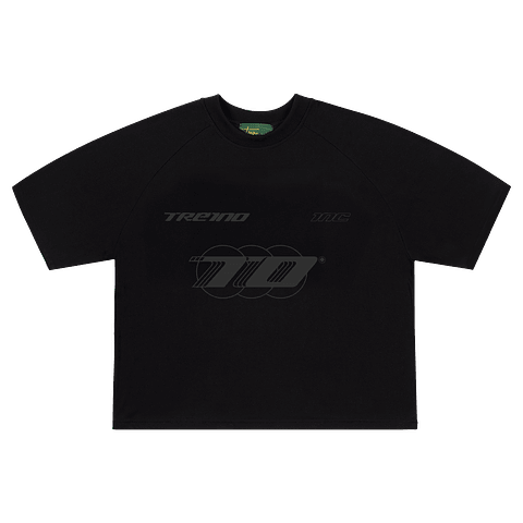 POLERA BOXY FIT "SCUDERIA RIVELAZIONE" TRIPLE BLACK 