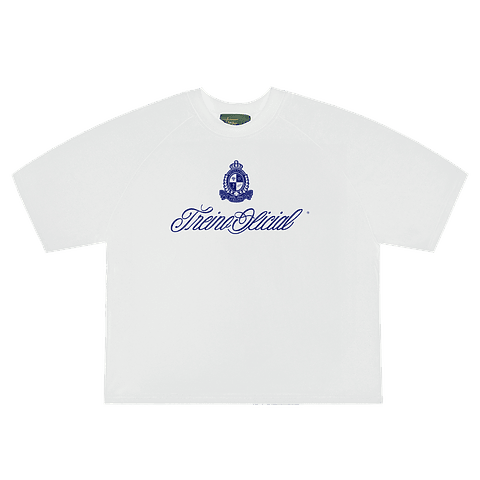 POLERA BOXY FIT "AMALFI" BLANCA/BLUE NAVY