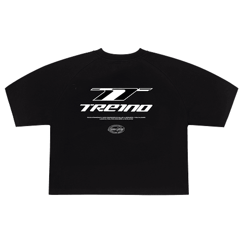 POLERA BOXY FIT "SCUDERIA RIVELAZIONE" NEGRA