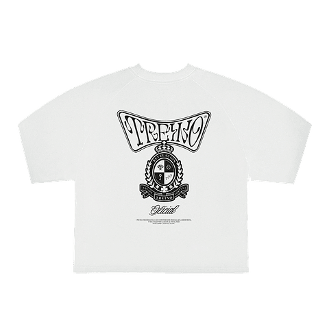 POLERA BOXY FIT "YOUNG MONEY" BLANCA