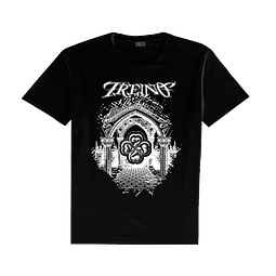 POLERA SLIM FIT "PORTAL FORTUNA" NEGRA