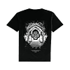 POLERA SLIM FIT "PORTAL FORTUNA" NEGRA