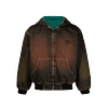 DENIM HODDIE JACKET "TREINO INC" FADE DESSERT