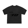 POLERA BOXY FIT "SCUDERIA RIVELAZIONE" STONE WASH BLACK 