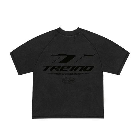 POLERA BOXY FIT "SCUDERIA RIVELAZIONE" STONE WASH BLACK 