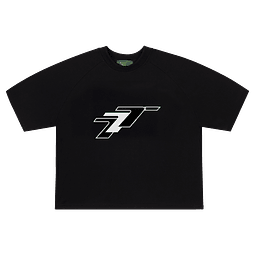 POLERA BOXY FIT "777" NEGRA