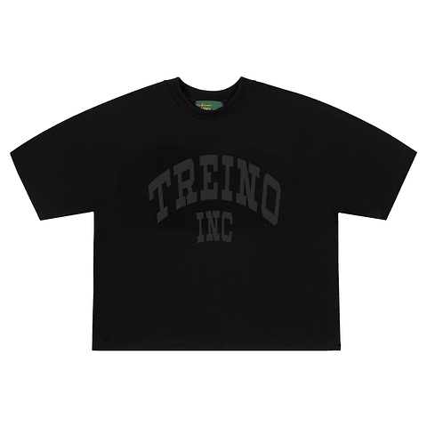 POLERA BOXY FIT "TREINO INC 2.0" TRIPLE BLACK