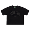 POLERA BOXY FIT "TREINO INC 2.0" TRIPLE BLACK