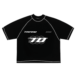 POLERA BOXY FIT "SCUDERIA RIVELAZIONE" WHITE SEAMS