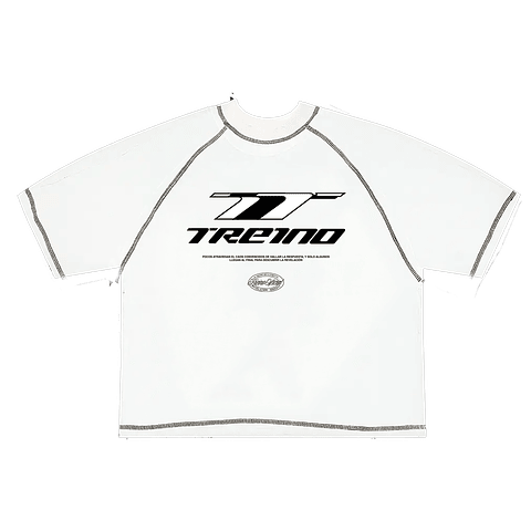 POLERA BOXY FIT  "SCUDERIA RIVELAZIONE" BLACK SEAMS