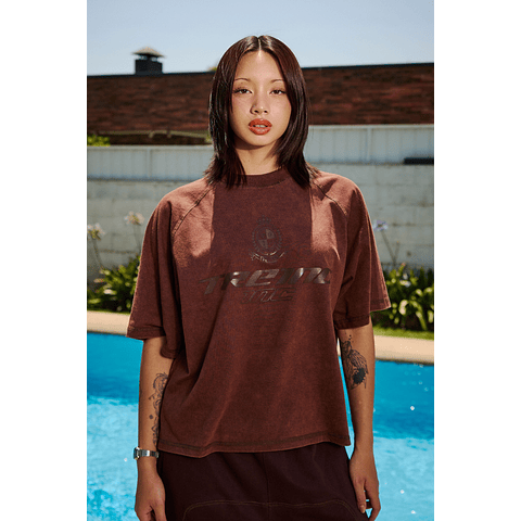 POLERA BOXY FIT "AMALFI" BROWN STONE 