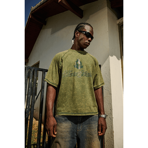 POLERA BOXY FIT "AMALFI" GREEN STONE 