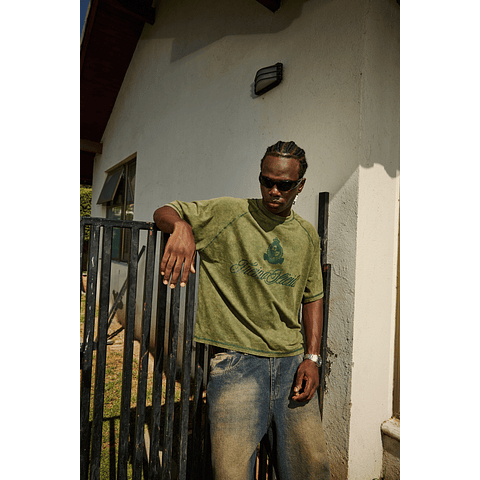 POLERA BOXY FIT "AMALFI" GREEN STONE 