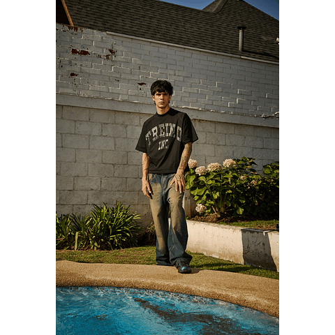 POLERA BOXY FIT "TREINO INC 2.0" TRIPLE BLACK