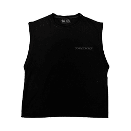 POLERA SIN MANGAS "RIVELAZIONE" NEGRA 