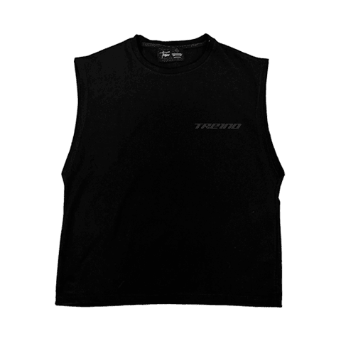 POLERA SIN MANGAS "RIVELAZIONE" NEGRA 