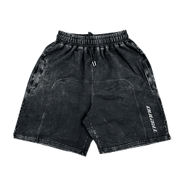 SHORT BAGGY STONE "RIVELAZIONE" FRENCH TERRY